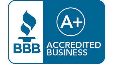 graphic image for the better business bureau A+ accredited business ranking
